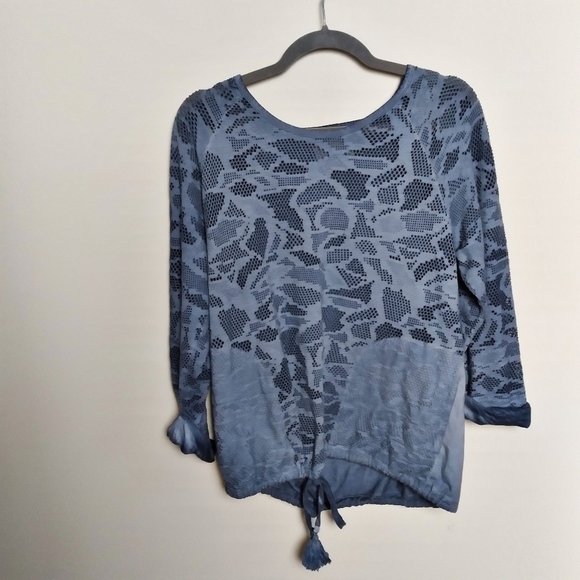Anthropologie Saturday Sunday Sheer Blue Rinona Top Size XS - Picture 1 of 9